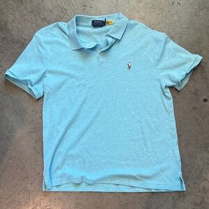 Polo by Ralph Lauren Sky Blue Polo Shirt, custom slim fit